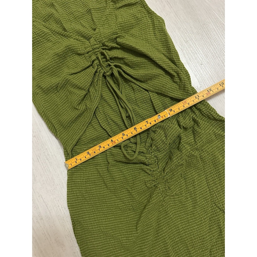 Free People Laila Mini Dress Sz XS in Calla Green Cut Out Beach Sexy Vacation - Picture 7 of 11